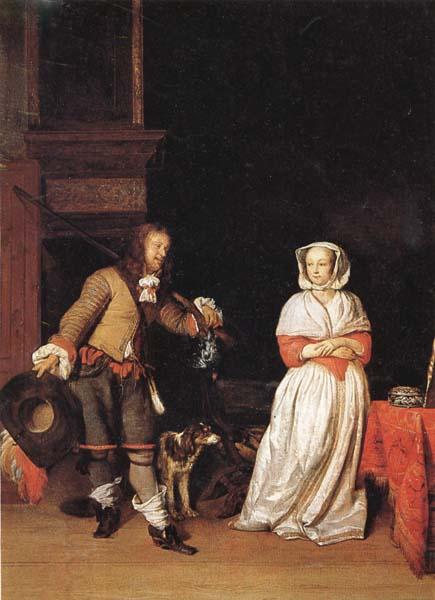 Gabriel Metsu A Lady and a Cavalier China oil painting art